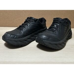 Hoka Bondi SR Wide Womens Size 10.5 Black Athletic Running Shoe Sneaker Comfort
